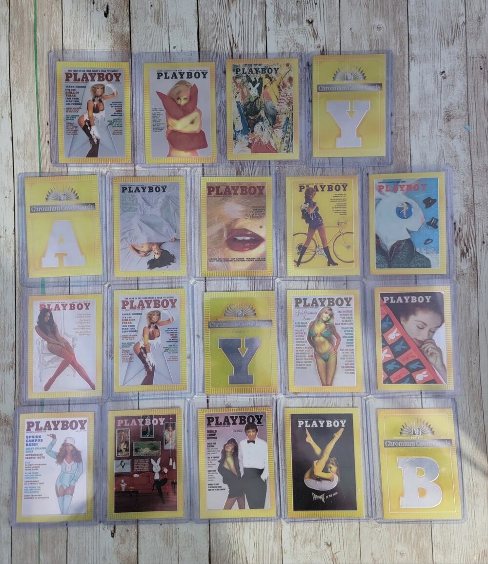 1995 Playboy Chromium Cover Edition 19 Card Lot